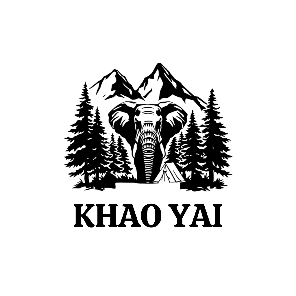 สติ๊กเกอร์ Khao Yai Wild Camper | แคมป์ป่าเขาใหญ่ ติดรถ ติดกระจก กันน้ำ ทนแดด ไทย Thailand แคมป์ไทย 