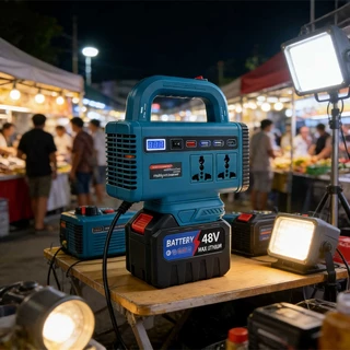 Makita อินเวอร์เตอร์ คลื่นไซน์บริสุทธิ์ เครื่องแปลงไฟUSB อินเวอร์เตอร์เพียวซายเวฟ หม้อแปลงไฟ 21V to 220V inverter socket