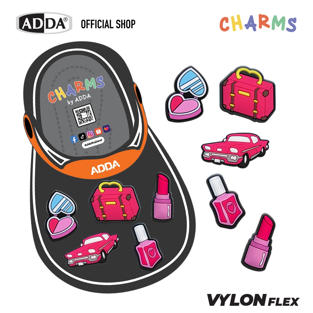ADDA ตัวติดรองเท้า Beauty SET 5 PCS  รุ่น CM001W1