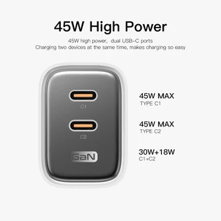 Orsen C41T GaN หัวชาร์จเร็ว PD45W อะแดปเตอร์ Type C Fast Charge Adapter ชาร์จเร็ว