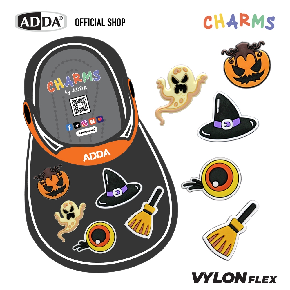 ADDA ตัวติดรองเท้า Halloween SET 5 PCS  รุ่น CM003W1