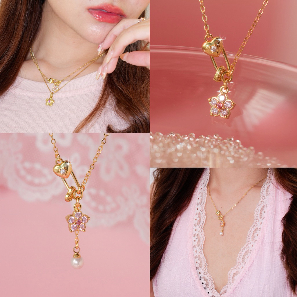 The Lucy Pretty Cherry blossom necklace