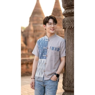 เสื้อพื้นเมืองผู้ชาย คอจีน รุ่น ภัทรศิลป์