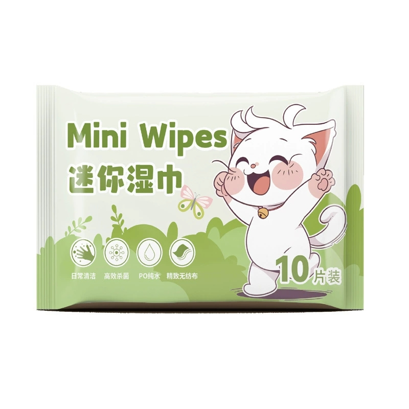 【ของแจก】ผ้าเช็ดทำความสะอาดสำหรับสัตว์เลี้ยง ผ้าเช็ดทำความสะอาดสำหรับแมวและสุนัข | 10 เม็ด/ถุง