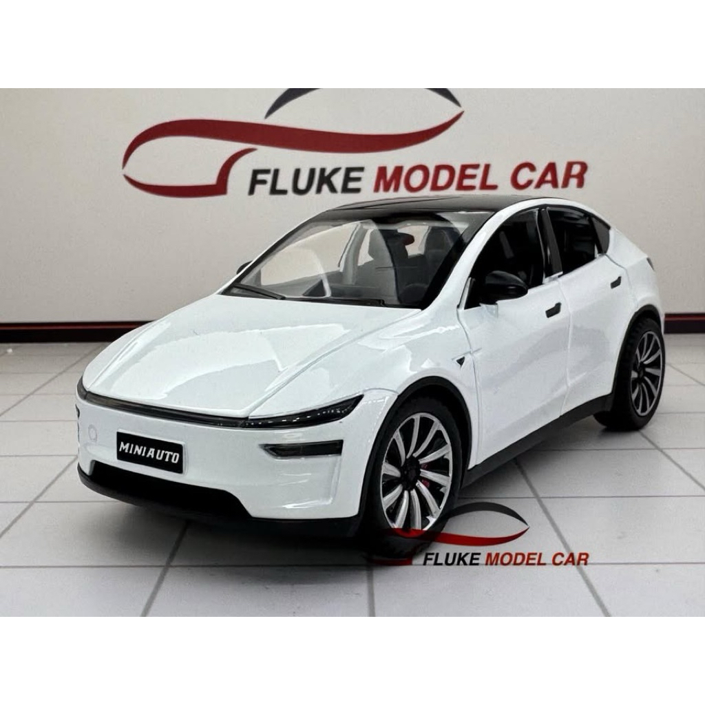โมเดลรถ Tesla Model Y 1:24 🔥 มีไฟ มีเสียง 🔥 โมเดลรถเหล็ก