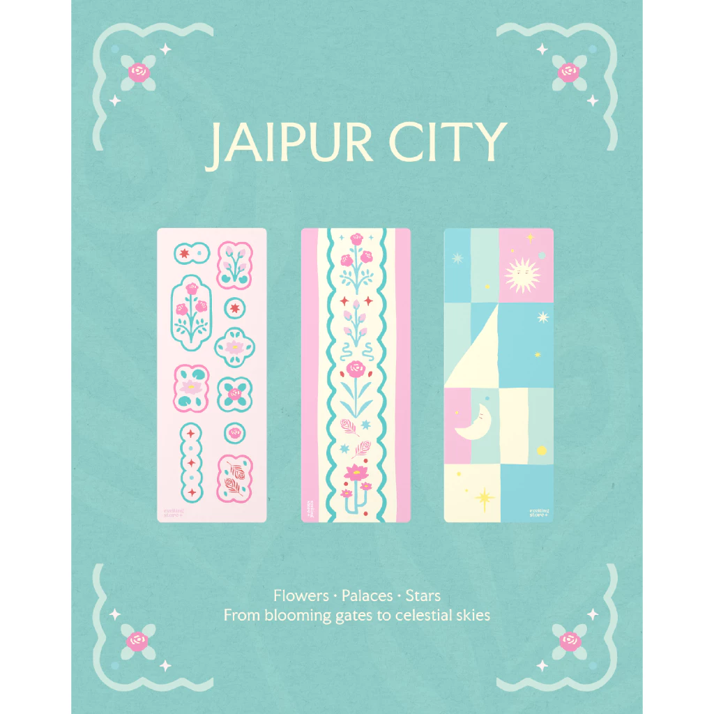 (พร้อมส่งบางลายค่ะ) Jaipur City Collection Pro Mat | เสื่อโยคะ เสื่อออกกำลังกาย