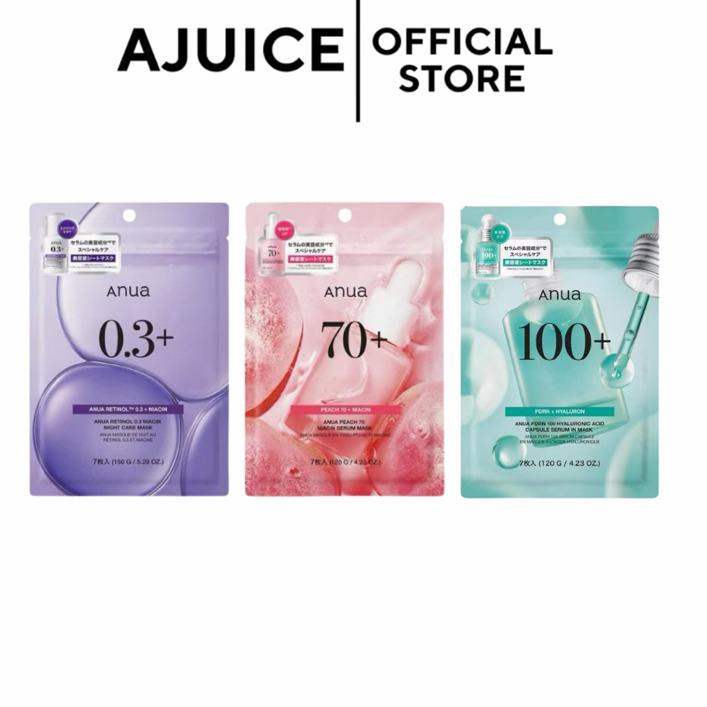 พร้อมส่ง💚🇯🇵ANUA Sheet Mask 1 ซอง บรรจุ 7 แผ่น