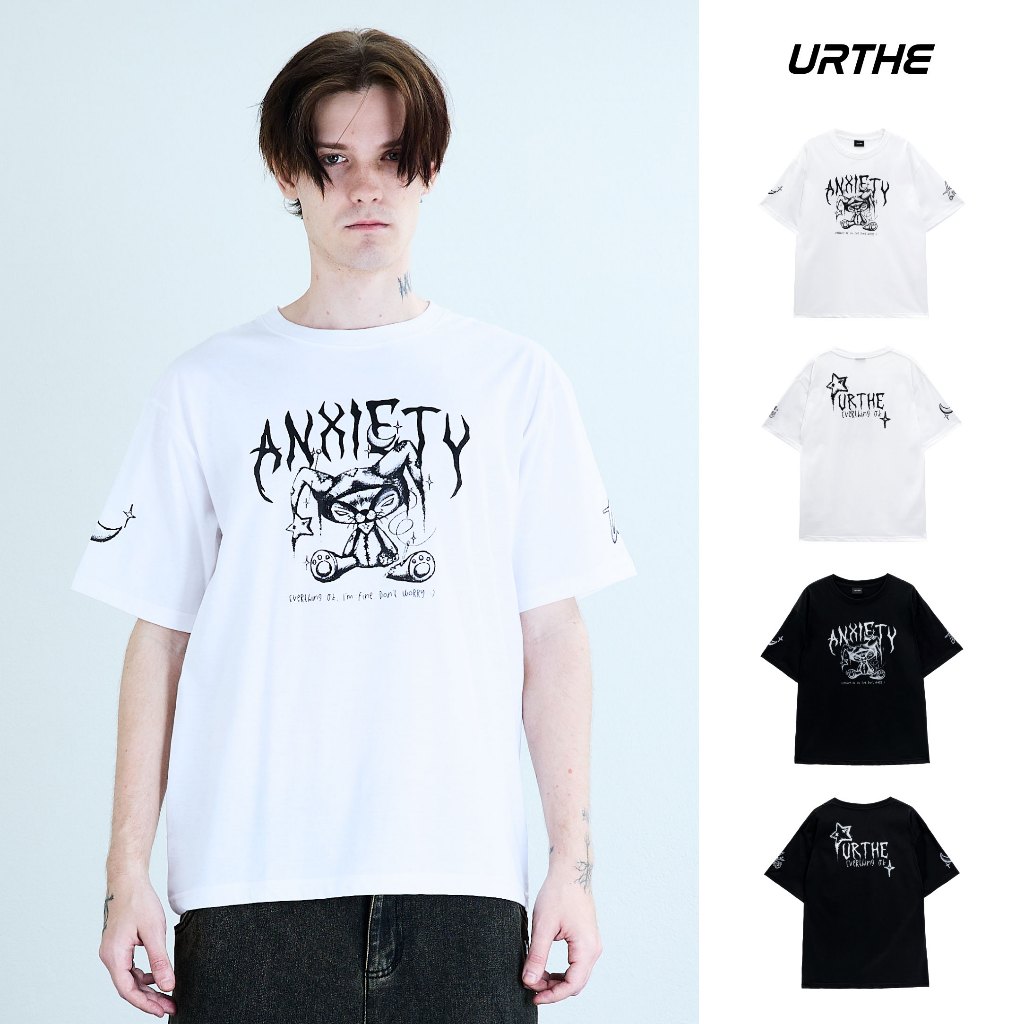 URTHE - เสื้อยืด เสื้อสกรีน รุ่น ANXIETY TEE