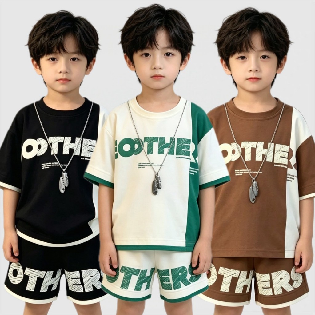 BB315 ชุดเด็กผู้ชายงานเกาหลี เสื้อกางเกงเข้าชุด ผ้านุ่ม ใส่สบาย