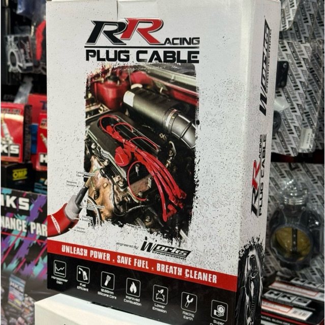 สายหัวเทียน Works Engineering RR Racing ของแท้ Honda B D H Series เผาไหม้สมบูรณ์ รอบมาไวขึ้น แรงม้าแรงบิดเพิ่มขึ้น +4%HP