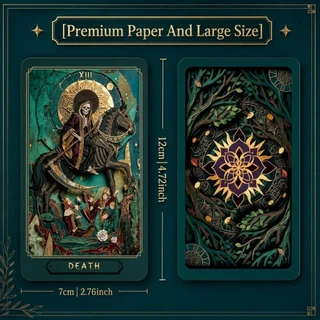 Gilded Age Tarot ไพ่ยิปซีแท้ธีมงานศิลปะ กระดาษ 3 มิติ Paper-Cutting ไพ่ยิปซี ไพ่ทาโรต์ Tarot Cards