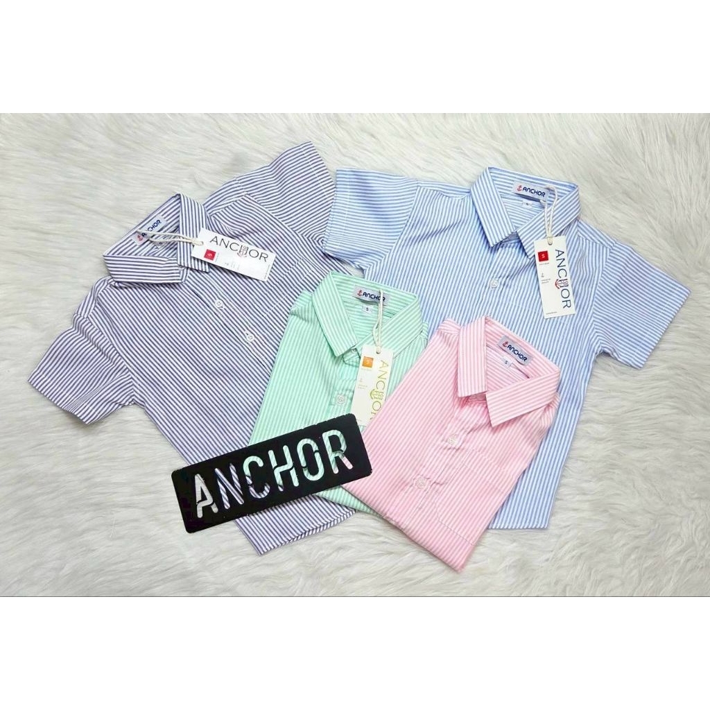 🛎เสื้อเชิ้ตเด็กลายทางรุ่นขายดี*1-7ปี*พร้อมส่งใน🇳🇱