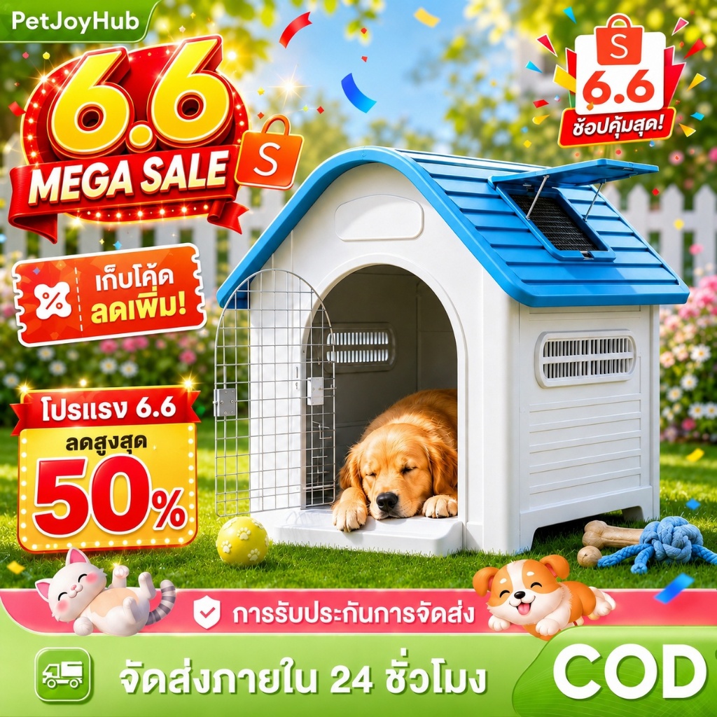 บ้านสุนัข-แมว ขนาดกลาง บ้านสัตว์เลี้ยง บ้านหมา บ้านสุนัขไม้ ที่พักพิง เตียงหมาใหญ่ ส่งจากกรุงเทพ