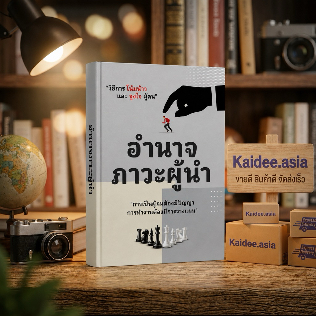 ✅ หนังสือขายดี อำนาจ ภาวะผู้นำ วิธีการโน้มน้าวและจูงใจผู้คน เป็นคนต้องมีปัญญา ทำงานต้องมีการวางแผน