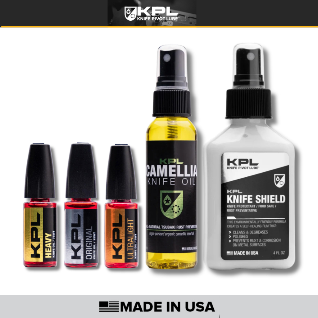 KPL Knife Pivot Lube น้ำมันหยอดมีด / น้ำยาล้างมีด / Camellia Oil เลือกได้หลายสูตร บำรุงมีด กันสนิม