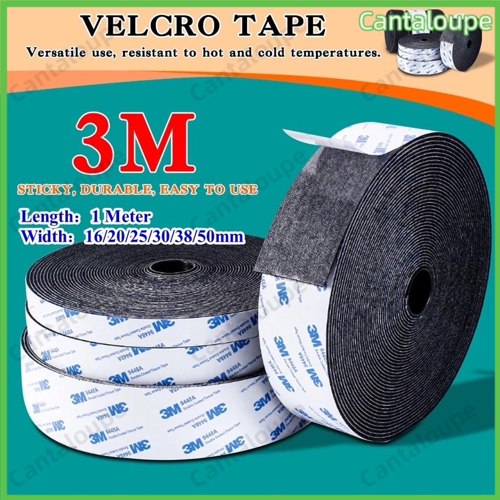 เทปกาว 3M เวลโคร เทปตีนตุ๊กแก เทปตีนตุ๊กแกสำหรับงานหนัก กาวในตัว เทปตีนตุ๊กแกแบบมีกาวในตัว เทปติดด้านหลัง