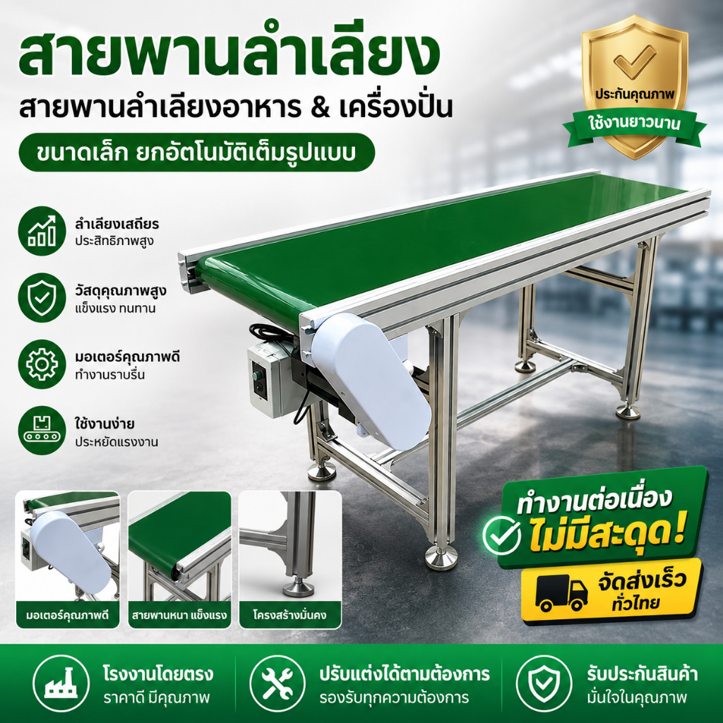 🔥จัดส่งฟรี🔥สายพานลำเลียง สายพานลำเลียงอาหาร เครื่องปีน สายพานลำเลียงขนาดเล็ก ยกอัตโนมัติเต็มรูปแบบ