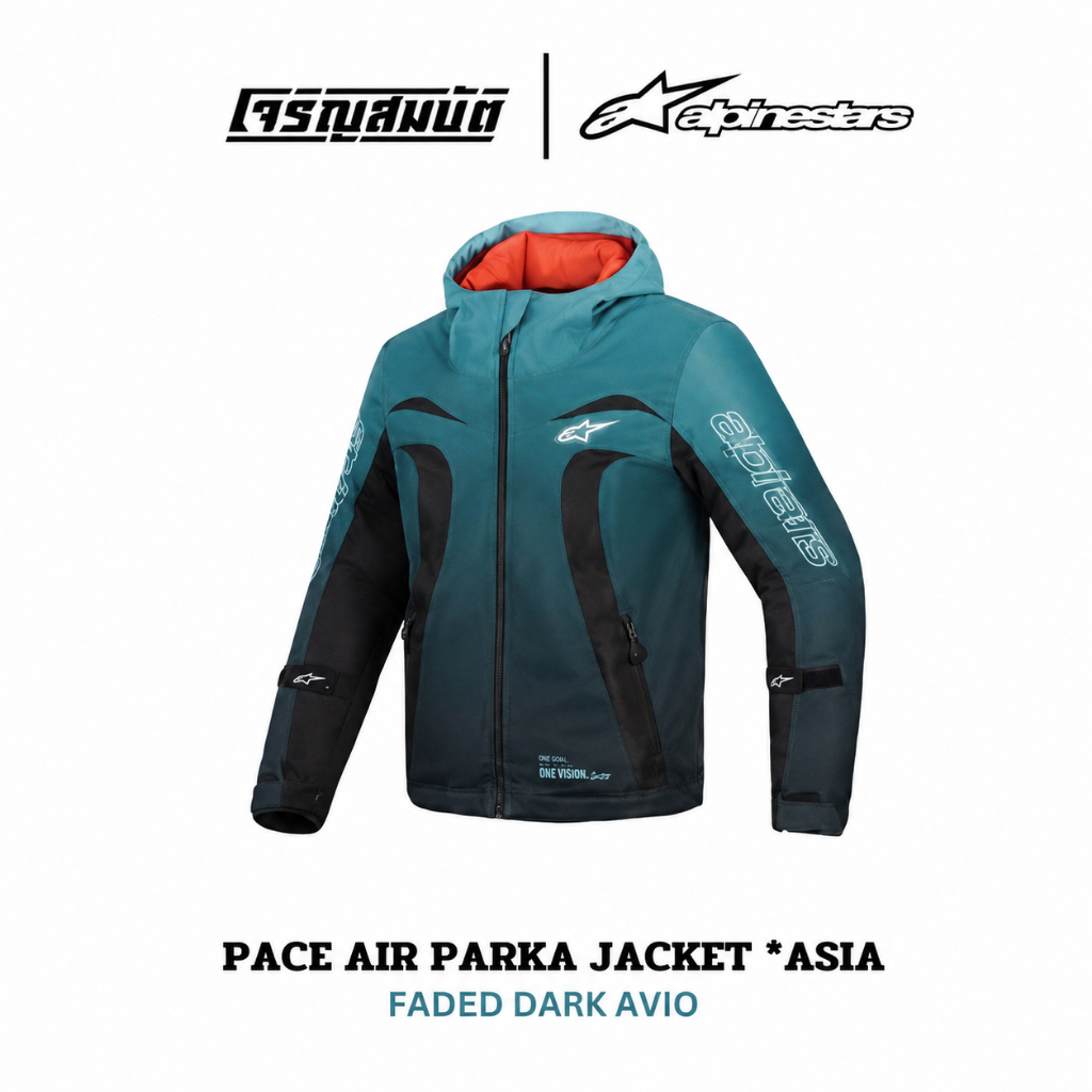 Alpinestars เสื้อแจ็คเก็ต รุ่น PACE AIR PARKA JACKET *ASIA สี   FADED DARK AVIO