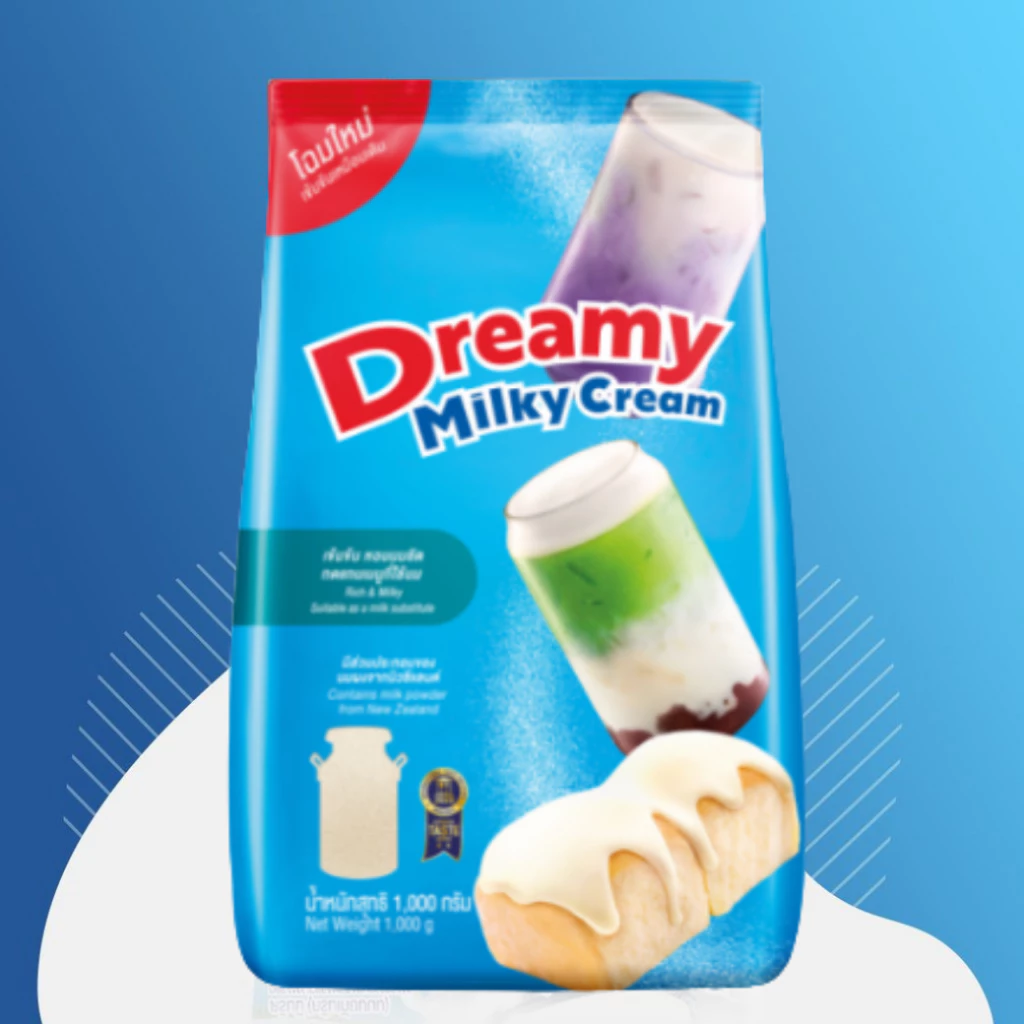 หัวนมผงเข้มข้น ครีมเทียมนม ดรีมมี่ Dreamy Milky Cream 1000g หัวนมผง
