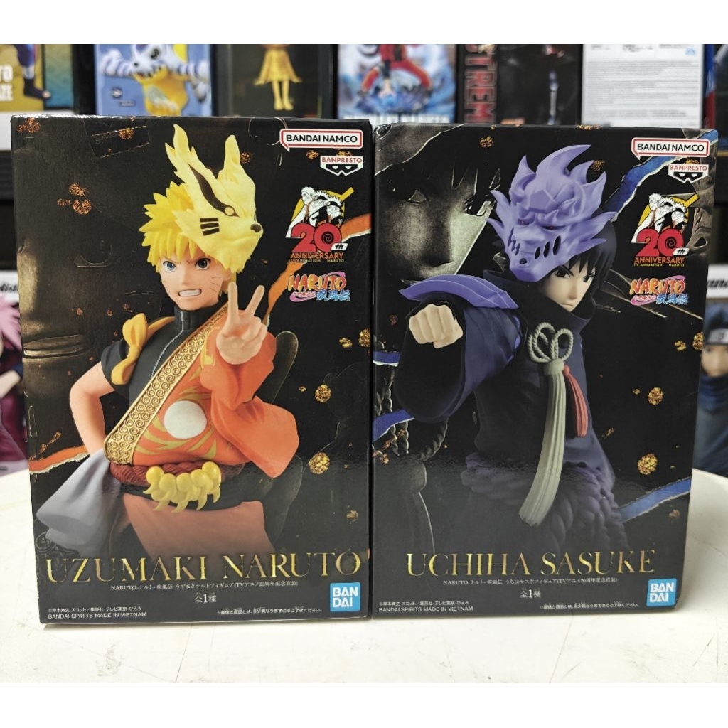 BANDAI นารูโตะ&ซาสึเกะมือ1 ✅พร้อมส่ง(ของแท้💯Lot.jp🇯🇵)Figure Naruto Shippuden 20th Anniversary Uzumaki Naruto Costume