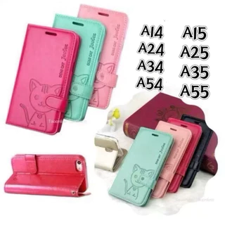 เคสฝาพับ ล็อค ตั้งได้ สำหรับ Samsung A15 A25 A35 A55 A14 A24 A34 A54 A53 A52 A23 A73 A53 พร้อมช่องใส่บัตรแถมสาย Domicat
