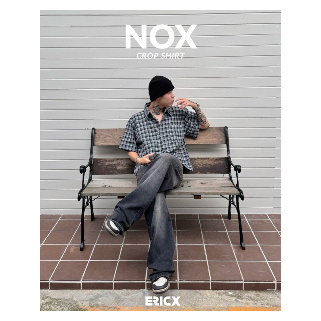 ERICX Nox Crop Shirt เสื้อเชิ้ตลายสก็อตแขนสั้น