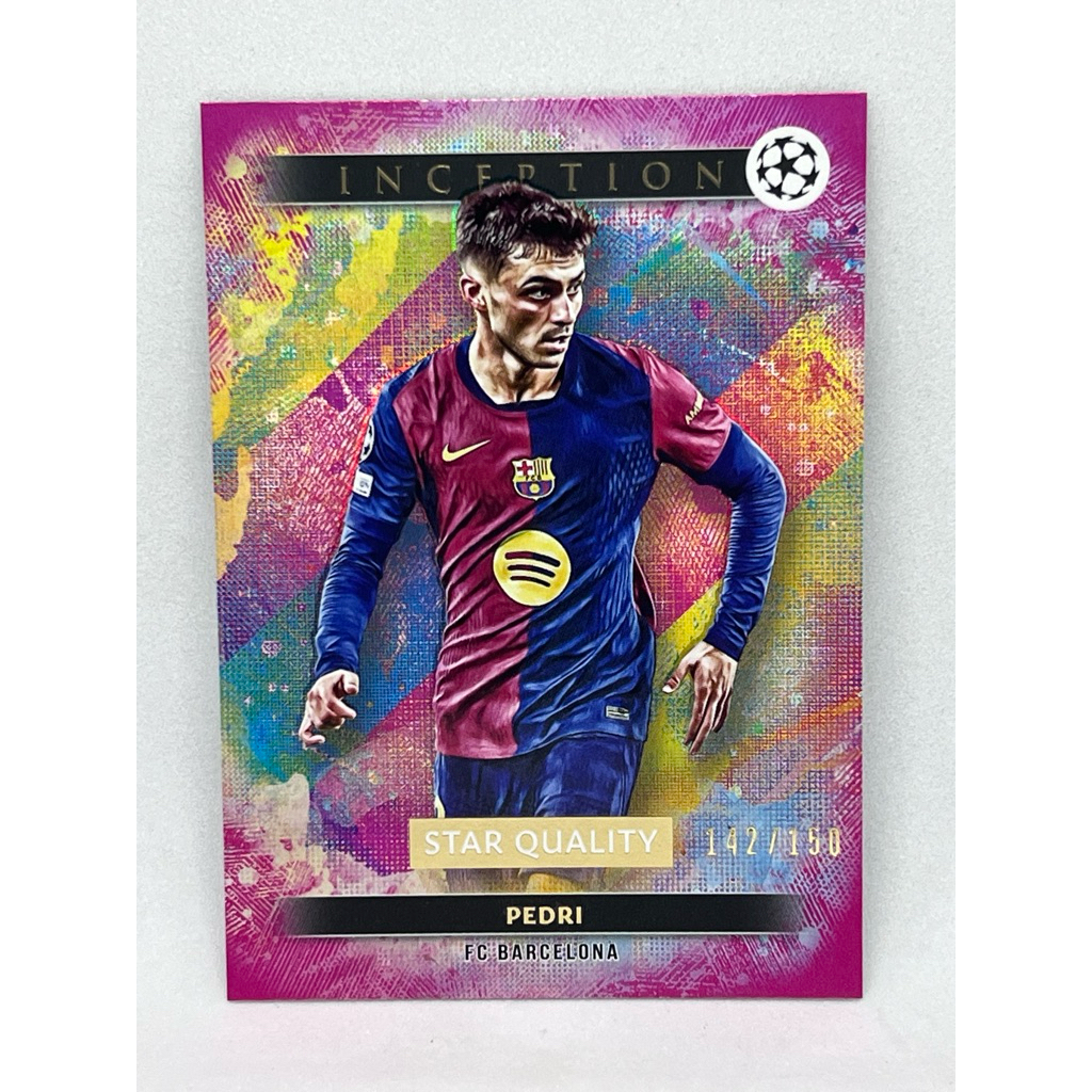 การ์ดฟุตบอล Topps Inception 2024 - 2025 Pedri Magenta /150