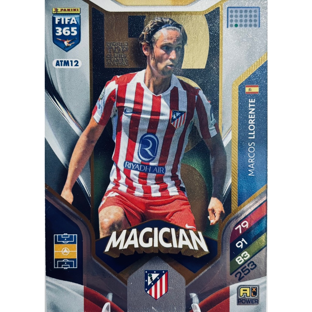 การ์ดฟุตบอล PANINI MAGICIAN  MARCOS LLORENTE อัตเลติโกเดมาดริด
