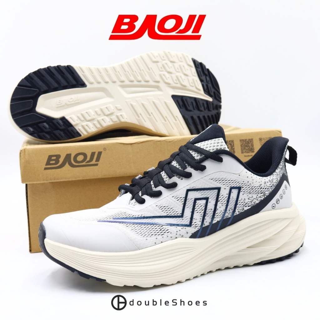 🔥 สายวิ่ง ต้องโดน!! 🔥 BAOJI รองเท้าวิ่ง รุ่น BJM909 พื้นโฟม เสริมพื้นยางกันสึก เหมาะวิ่งถนน ไซส์ 41-