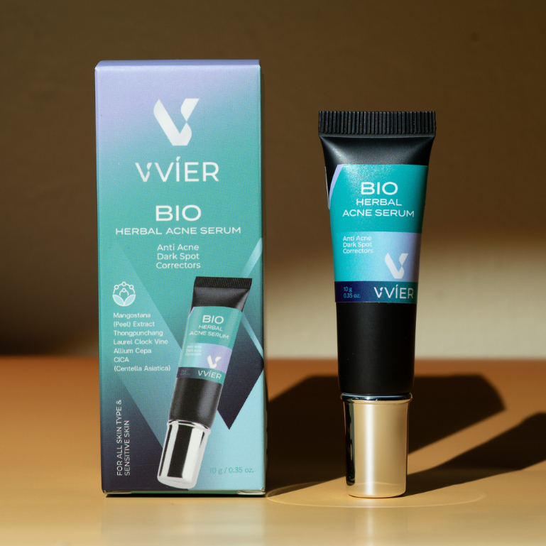 VVIER BIO HERBAL ACNE SERUM เซรั่มแต้มสิว มาส์กหน้า เพื่อผิวไร้สิวด้วยสารธรรมชาติ