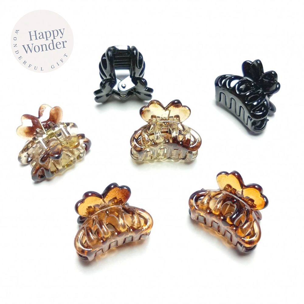 2 ชิ้น กิ๊บหนีบผมคู่ ถุงผ้า ตัวเล็ก 2.5 cm สีพาสเทล หนีบข้าง น้ำหนักเบา หนีบแน่น