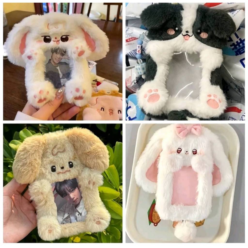 ที่ใส่บัตรโฟโต้การ์ด  ซองใส่การ์ด ตุ๊กตา Plush ดีไซน์น่ารัก มีหลายขนาด ตกเต่งกระเป๋าเพิ่มความน่ารัก