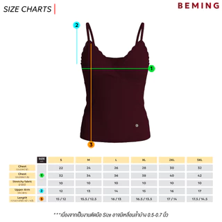 Bemingtop1141(S-3XL) - BMG Vian Lace Top - สายเดี่ยวทรงเข้ารูป ดีไซน์คอวีแต่งระบายลูกไม้