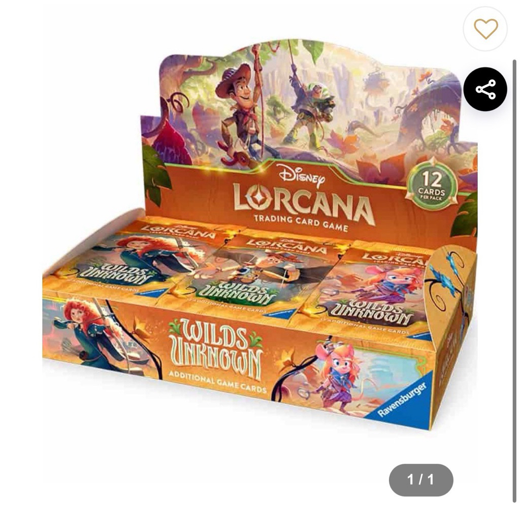 [สินค้าพร้อมส่ง] Disney Lorcana Wilds Unknown SET12
