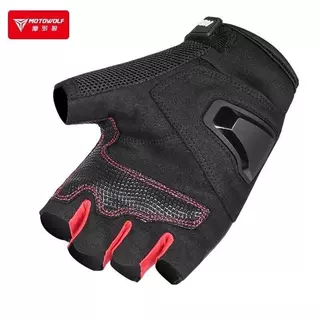 MOTOWOLF MDL 0327 Half Finger Racing Glove ถุงมือผ้าแบบครึ่งนิ้ว พร้อมการ์ดคาร์บอนเคฟล่า สำหรับขี่มอเตอร์ไซค์ จักรยาน