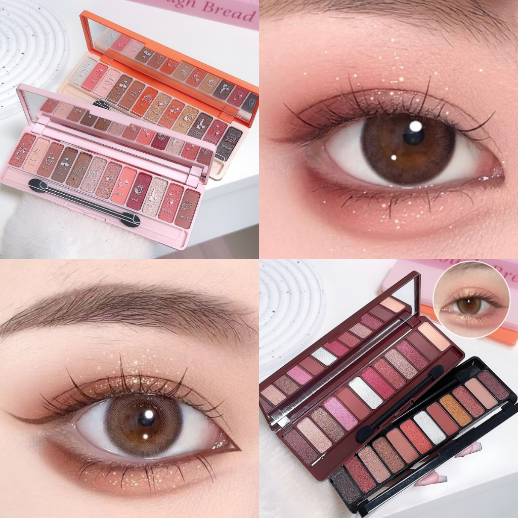 MR Beautiful Girl ❤️LAMEILA❤️ อายแชโดว์ อายแชโดว์พาเลท พาเลตอายแชโดว์ เนื้อใยไหม ประกายชิมเมอร์ Eyeshadow 2สี