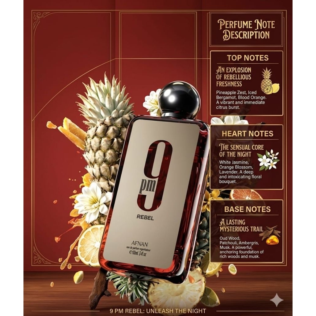 Afnan 9pm Rebel by Afnan perfume 100ml