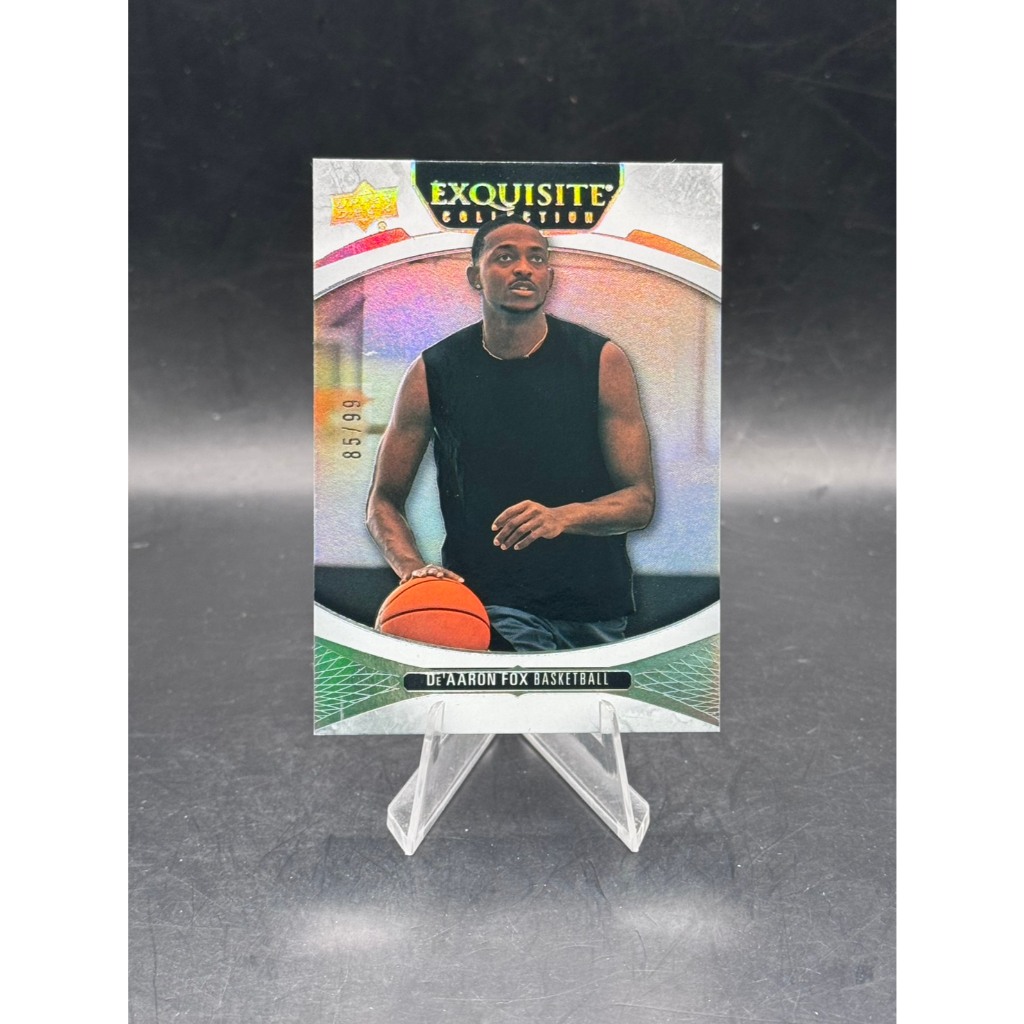 De'Aaron Fox (V-DF) - 2025 Upper Deck Exquisite Collection - Serial Numbered 85/99