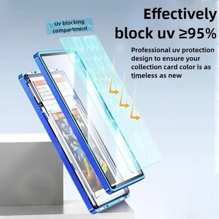 PSA/CGC Graded Cards Protector เคสแม่เหล็กอลูมิเนียมสําหรับ PSA Slaps กรอบแม่เหล็ก UV Protection Slab Protection