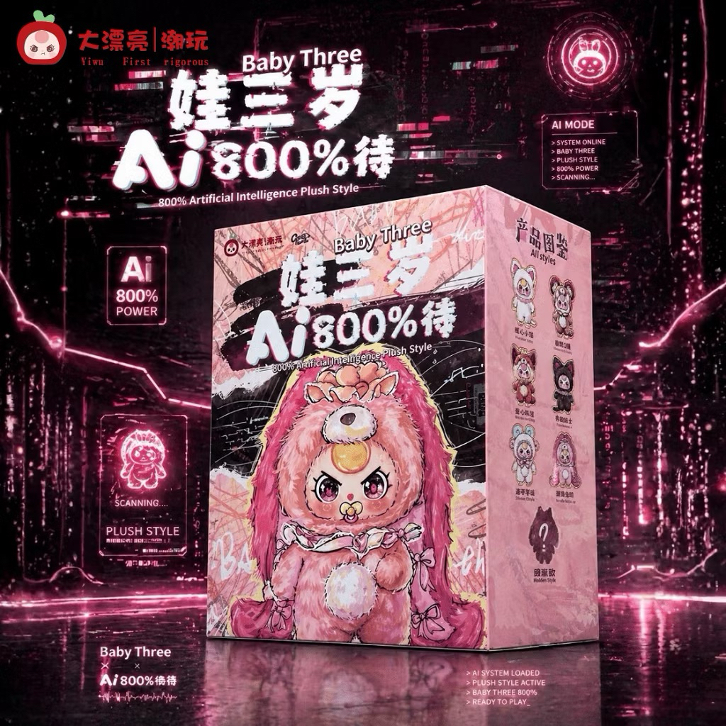 [พร้อมส่ง ใช้โค้ด30%ได้] (จุ่มลุ้นเอง) BabyThree 800% ai  น้องมีเสียงพูดได้ ตาน้ำ มือ1  ลิขสิทธิ์แท้