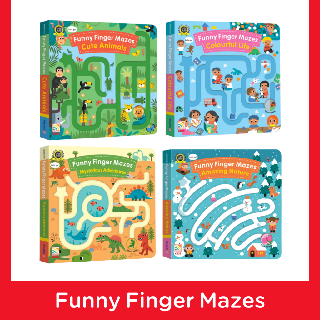 PelangiThai สื่อเสริมทักษะ บอร์ดบุ๊ค Funny Finger Mazes
