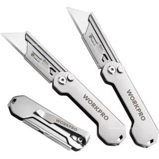 WORKPRO W011043A Utility Knife มีดเนกประสงค์ ยูทิลิตี้ พับได้ เปลี่ยนใบได้ (สินค้ามีหลายตัวเลือก)