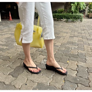 wila shoes รองเท้าส้นตึก รุ่น B-2(เท้าผอม-เท้าเรียว-1ไซส์)