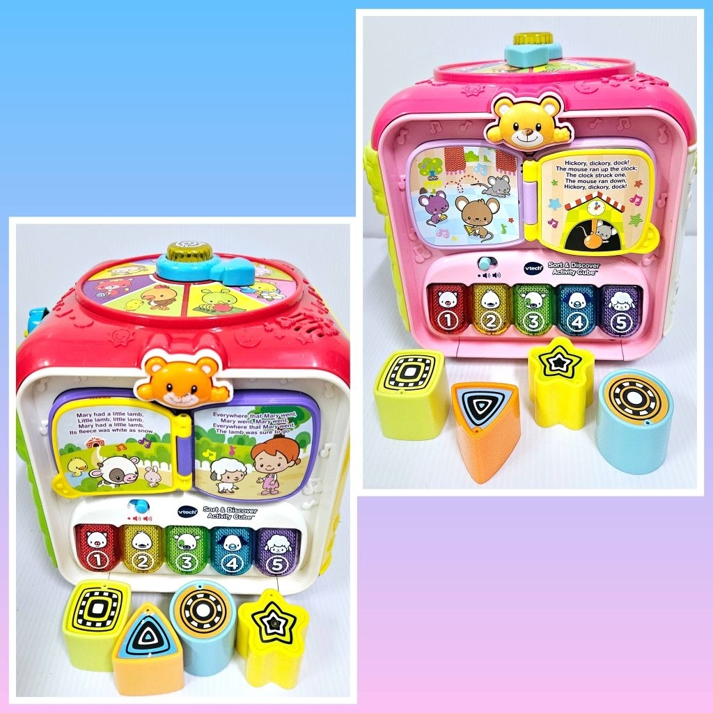 กล่อง​กิจกรรม​แแบรนด์Vtech บล็อคตรงรุ่นครบ
