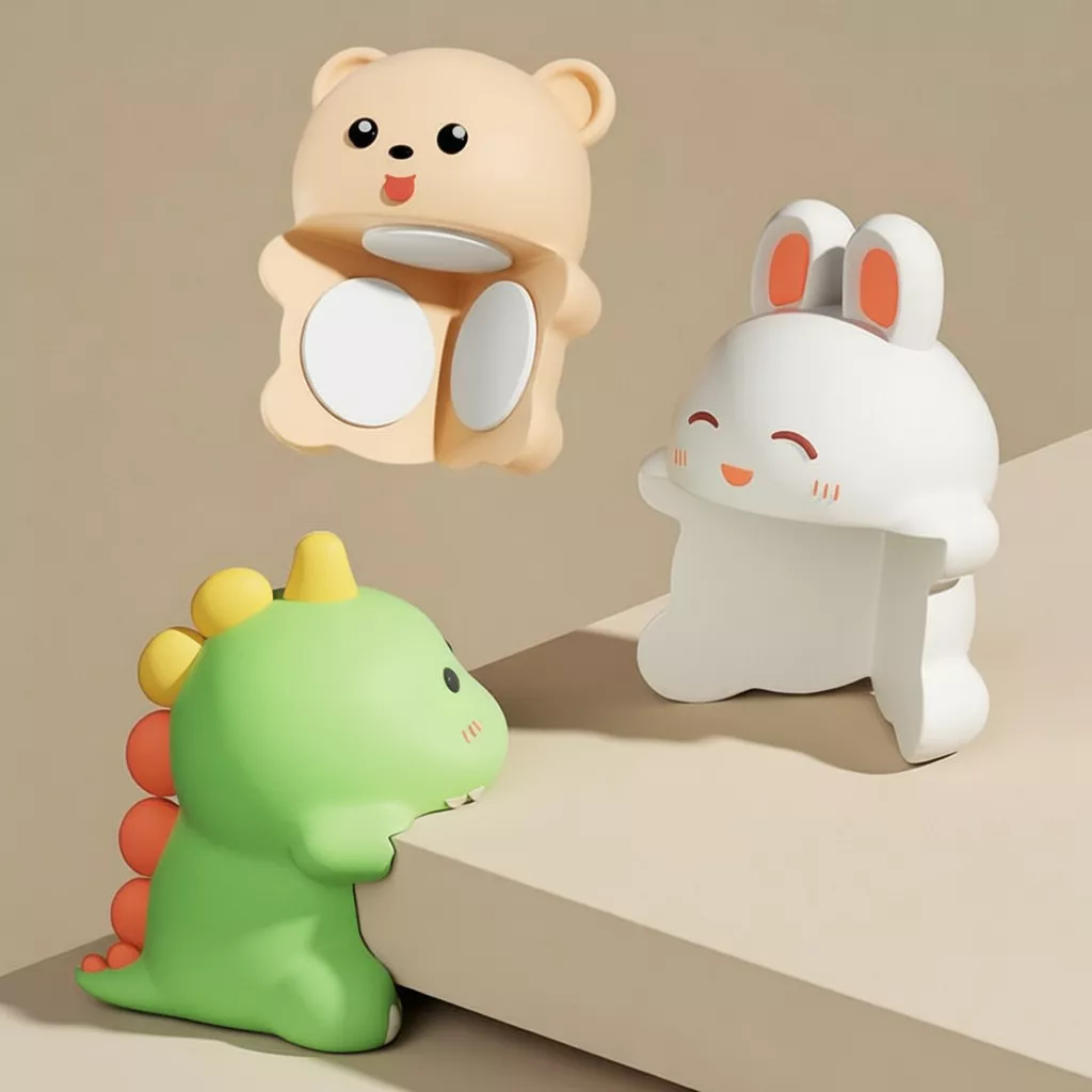 กันชนมุมสำหรับเด็ก ปลอกหุ้มมุมโต๊ะตู้ลายหมีการ์ตูน กันกระแทก ทนทาน