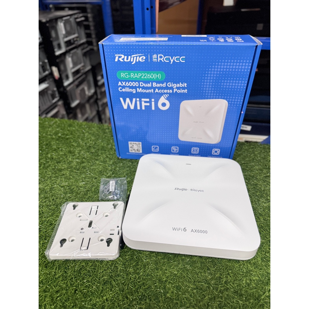 อุปกรณ์กระจายสัญญาณติดเพดาน Ruijie Reyee RG-RAP2260(H) AX6000 Wifi 6 Dual Band Gigabit Access Point ประกัน 1 เดือน