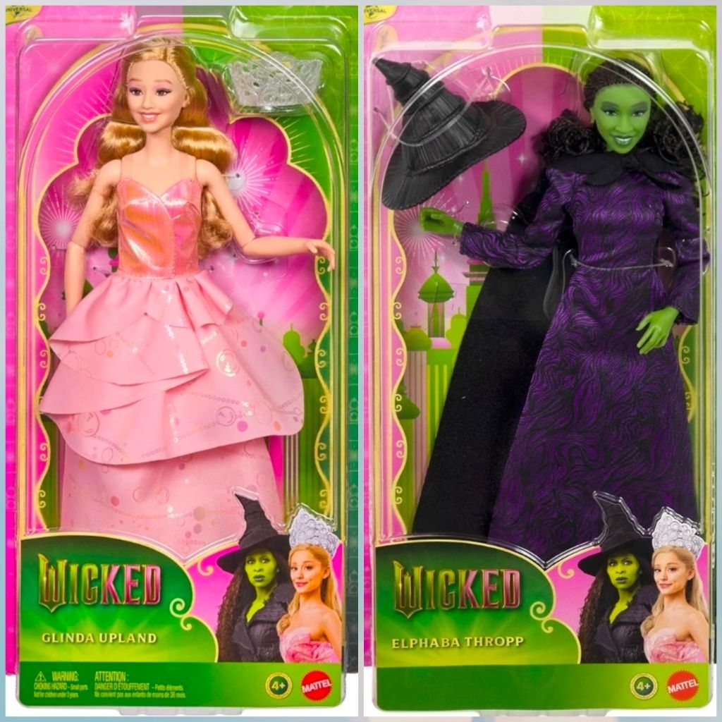 Mattel Universal Pictures’ Wicked Glinda Upland, Elphaba Thropp Fashion Doll ตุ๊กตากรินดา และเอลฟาบา พร้อมส่งครับ