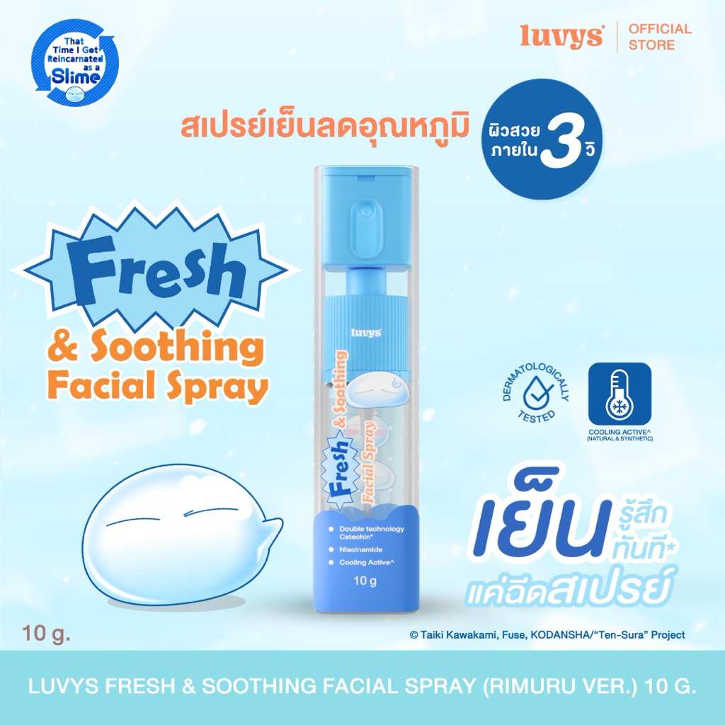 [Slime ver.] ลูฟย์สเปรย์เย็นจิ๋ว สเปรย์ลดอุณหภูมิผิวหน้า สดชื่น คุมมัน สเปรย์ได้ทั้งวัน