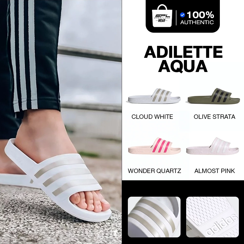 Adidas Collection อาดิดาส รองเท้าแตะ รองเท้าลำลอง SPF Adilette Aqua GZ5237 / EF1730 / HP9392 / HP9394 / GZ5878 (800)