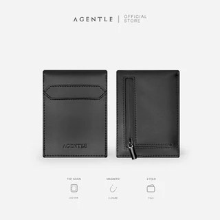 AGENTLE - 2FOLD Magnetic Closure Wallet [Multi-Layer] หนังวัวแท้ Top-Grain ใบสั้นผู้ชาย